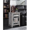 thumbnail image 1 of Convenience Concepts Gold Coast Vineyard Mirrored Cabinet End Table, 1 of 3