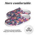 thumbnail image 6 of Picia colorful Skull flower daisy for Women's Lamb-hug Comfy Fleece House Slippers Memory Foam, Slip-on House Shoes Indoor Outdoor-42/43, 6 of 7