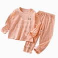 thumbnail image 5 of CAUYDY Kids Boy Sleepers Clothing for Child 5-7T 8-10Y Long Sleeve Shirt Elastic Pants 2 Piece Cute Set Boys Pjs Fall Winter Sizes 5-6 Years,Pink, 5 of 5