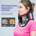 thumbnail image 4 of Adjustable Cervical Neck Traction Device Inflatable Pinched Nerve Neck Stretcher - Neck & Shoulder Pain Relief - Stretcher Massager for Home Improved Spine Alignment(Blue), 4 of 9