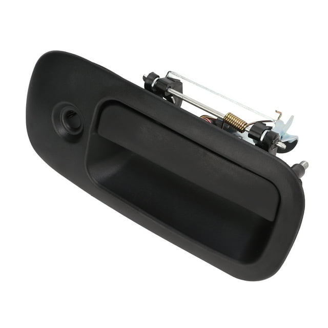 Manija de puerta de coche BOROCO con ojo de cerradura 25989399 Manija de puerta corredera ABS negra texturizada Manija delantera derecha para 03‑13