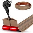 thumbnail image 2 of YIGSECU Floor Wire Cover Flexible Cut To Length Cord Concealer For Home Flame Retardant PVC Cable Management Channel, 2 of 8