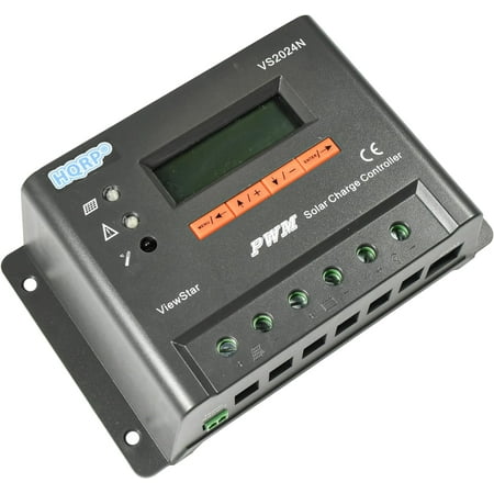 HQRP 12V / 24V 20 Amp Solar Panel Battery Charge Controller / Regulator 20A for Solar Traffic System 300W / 600W with Automatically Recognize Day / Night