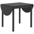 thumbnail image 1 of HOMCOM 55" Wood Kitchen Table, Drop Leaf Tables for Small Spaces, Black, 1 of 10