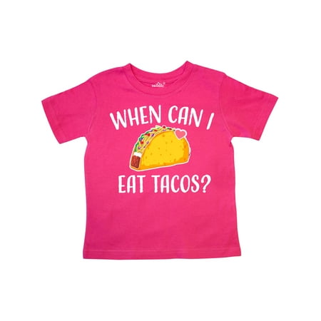 

Inktastic When Can I Eat Tacos Baby Gift Toddler Boy or Toddler Girl T-Shirt