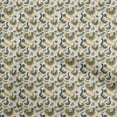thumbnail image 1 of oneOone Cotton Poplin Beige Fabric Birds Rooster Sewing Material Print Fabric By The Yard 56 Inch Wide, 1 of 5