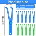 thumbnail image 2 of DMZK 10Pcs Dental Floss Holder, Y Shape Plastic Dental Floss Rack Reusable Floss Pick Holder for Oral Clearing, Teeth Cleaning Care Tool, 2 of 7