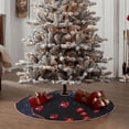 thumbnail image 4 of KLL Christmas Tree Skirt,Party Decorations Farmhouse for Christmas Decorations Holiday Party 30" -Cosmic Red Sparkle Dice, 4 of 6