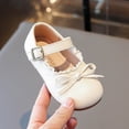 thumbnail image 4 of Zapatos Lindos Quitarlos Alfombra de Puerta Lindo Bowknot Plana Suave de Tacón Bajo de Moda Encaje Vintage Cabeza Redonda Cuero Zapato Encajes, 4 of 9