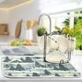 thumbnail image 5 of Snow House Tree Dish Drying Mat 16x18 Absorbent Microfiber Draining Rack Pad for Kitchen Counter Sink, 5 of 8