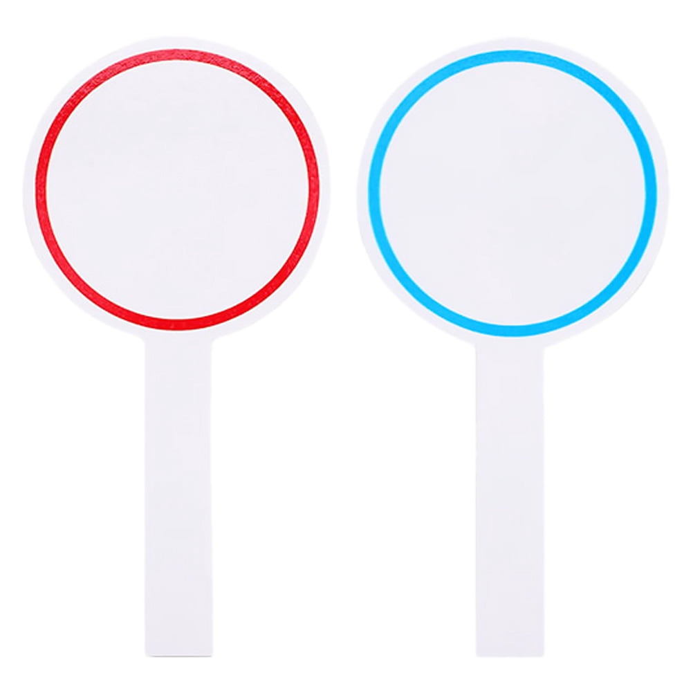 2pcs Handheld Dry Erase Paddle Games Auctions Dry Erase Paddle Handheld White Board
