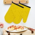 thumbnail image 5 of TZYUDK Yellow 1 Pack Microwave Antis-Scalding Heat-Resistants High-Temperature Non-Slipss Gloves Kitchen Oven Baking Special Kitchen Restaurant Affordable Useful Nylon,Spandex, 5 of 6