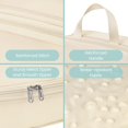 thumbnail image 6 of Compression Packing Cubes for Travel Women - Travel Bags Luggage Organizers Travel Essentials Compression Cubes for Travel Carry on Suitcases,Beige, 6 of 9