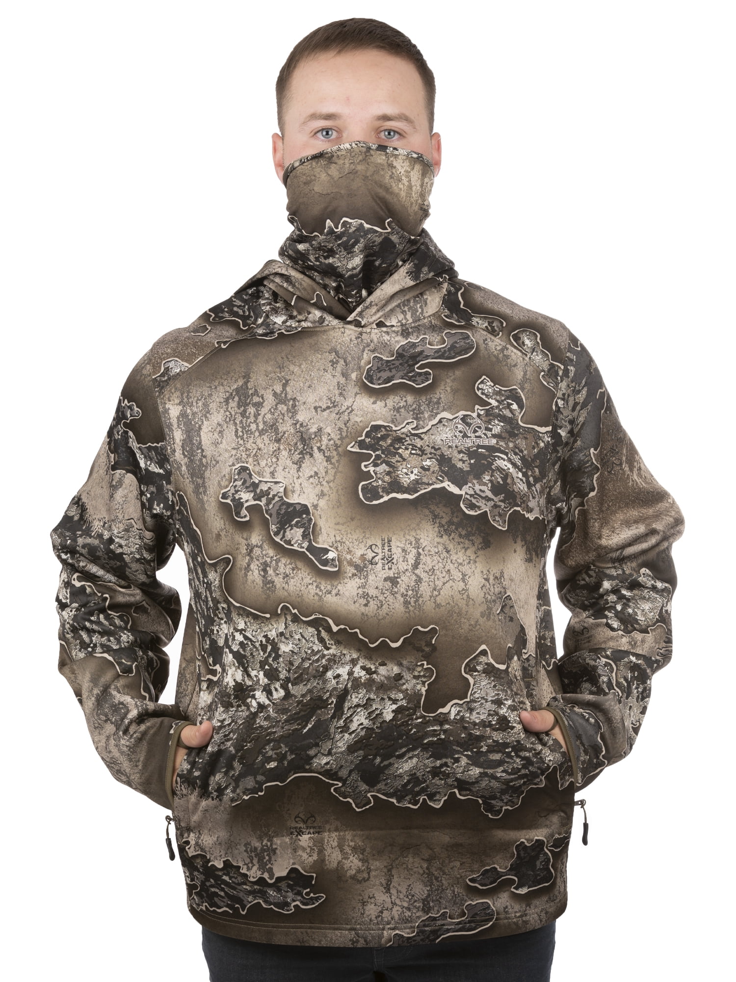 Realtree Mens Excape Arrowood Performance Hoodie
