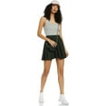 thumbnail image 4 of Stylore Women's Basic Versatile Stretchy Casual Mini Skater Skirt Olive L, 4 of 5