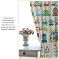 thumbnail image 6 of Kids Car Curtains for Bedroom,Cartoon Style Fun Graffiti Colorful Cars Print Blackout Rod Pocket Window Treatments Drapes for Bedroom Living Room Home Decor42x54in, 6 of 6