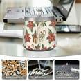 thumbnail image 6 of Yayeee Ashtray with Lid for Cigarette Smokeless Stainless Steel Home Ash Holder, Red Christmas Poinsettia, 6 of 7