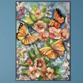 thumbnail image 1 of Cuadros Decorativos 5D bricolaje taladro redondo completo diamante pintura mariposa Kit hogar decoración arte artesanía Wdftyju embutido en tela, 1 of 7