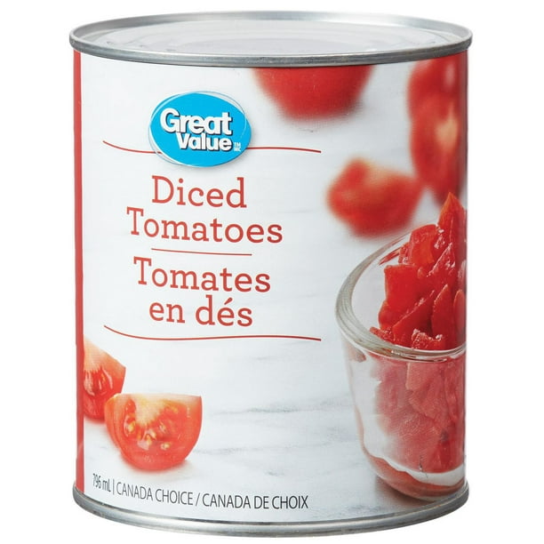 Great Value Diced Tomatoes, 796 mL Diced Tomatoes Walmart.ca