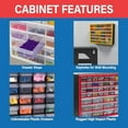 thumbnail image 5 of 16-Drawer Plastic Drawer Storage Cabinet for Garage Organization, Beads, Makeup Organizer, Building Bricks Storage, Teacher Toolbox, 10-1/2" W x 6-1/2" D x 8-1/2" H, 10116 White, 5 of 9