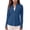 Navy women summer collared long sleeve shirt a1, variant on thefmos Women Summer Collared Long Sleeve Zipper Tops Casual Pullover Solid Slim Basic Sport Shirt Lightweight Tee for Outdoor Activities, Gray XL