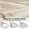thumbnail image 5 of PiccoCasa Luxury Satin Body Pillowcase Silky Long Pillowcase 20" x 54" Taupe, 5 of 8