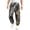Black, variant on Havenx Men's Camo Cargo Sweatpants Maple Leaf Print Elastic Waist Tapered Cargo Jogger Sweatpants with Flap Pockets Wide Leg Bottoms Hunting Casual Fashion Loose Fit Y2k Clothes,White S