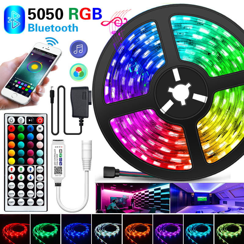 Details about   Bluetooth Control LED Strip Lights 10M RGB 5050 SMD Flexible Ribbon Waterproof