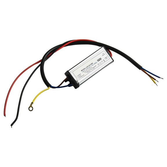Led Driver Power Supply 10W-60W 300-1800Ma Floodlight Transformer Waterproof 44*25*21Mm Overload Protection Electronic Component