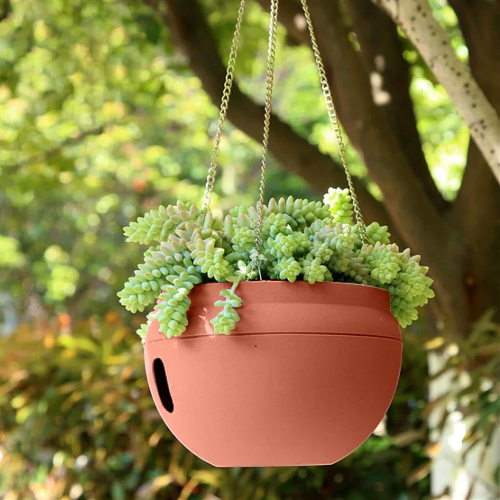 Lunxisen 3 Pcs Artificial Flowers Hanging Potin Basket,Pot for Outdoor Indoor Decor,UV Resistant Hanging Baskets with Fake Flowers for Garden Porch Deck Decoration
