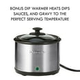 thumbnail image 4 of Kenmore Programmable 7 qt (6.6L) Slow Cooker and Dipper, Black Silver, 4 of 7