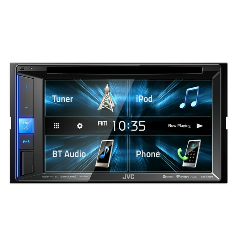 JVC KW-V25BT 6.2 WVGA Touchscreen Double-DIN AM/FM Radio