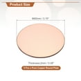 thumbnail image 2 of Uxcell 5 Pcs Round Copper Plate, 80mm (3.15") Dia Pure Copper Sheets, 2mm T2 Pure Copper Plates for Crafts, DIY, Electrical Repairs, Industrial Use, 2 of 6