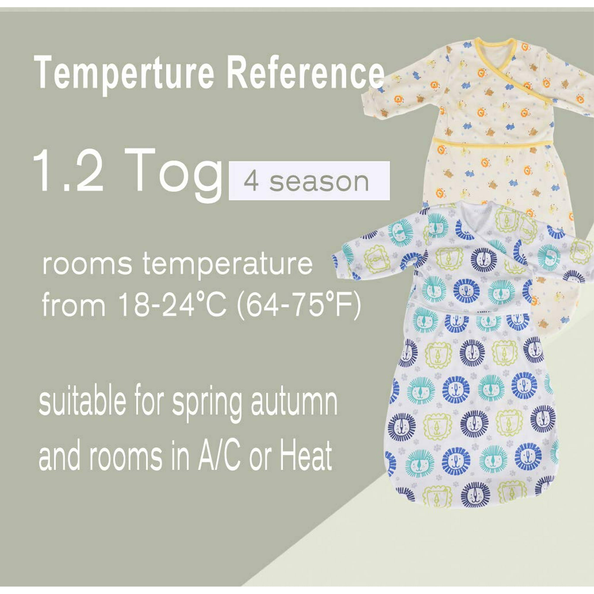 1.2 tog baby sleeping bag best sale