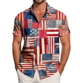 thumbnail image 2 of Linfrsh Usa T Shirts for Men Vintage Old American Flag Patriotic 1776 We The People USA T-Shirt(Brown,S), 2 of 6