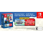 Nintendo Switch OLED Model Wonder Bundle with Super Mario Bros. Wonder, 64 GB