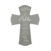 LifeSong Milestones 8x11.25in Black Wall Cross_Ashton 1st Holy Communion