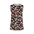 thumbnail image 4 of Snorda Débardeurs pour Femmes Grande Taille Mode Féminine Décontractée Été Imprimé Sans Manches Col Rond Haut Blouse Débardeur P-5TG, 4 of 5