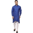thumbnail image 1 of Royal Kurta Mens Cotton Angarakha Kurta Pyjama Set (44, Royal Blue), 1 of 1