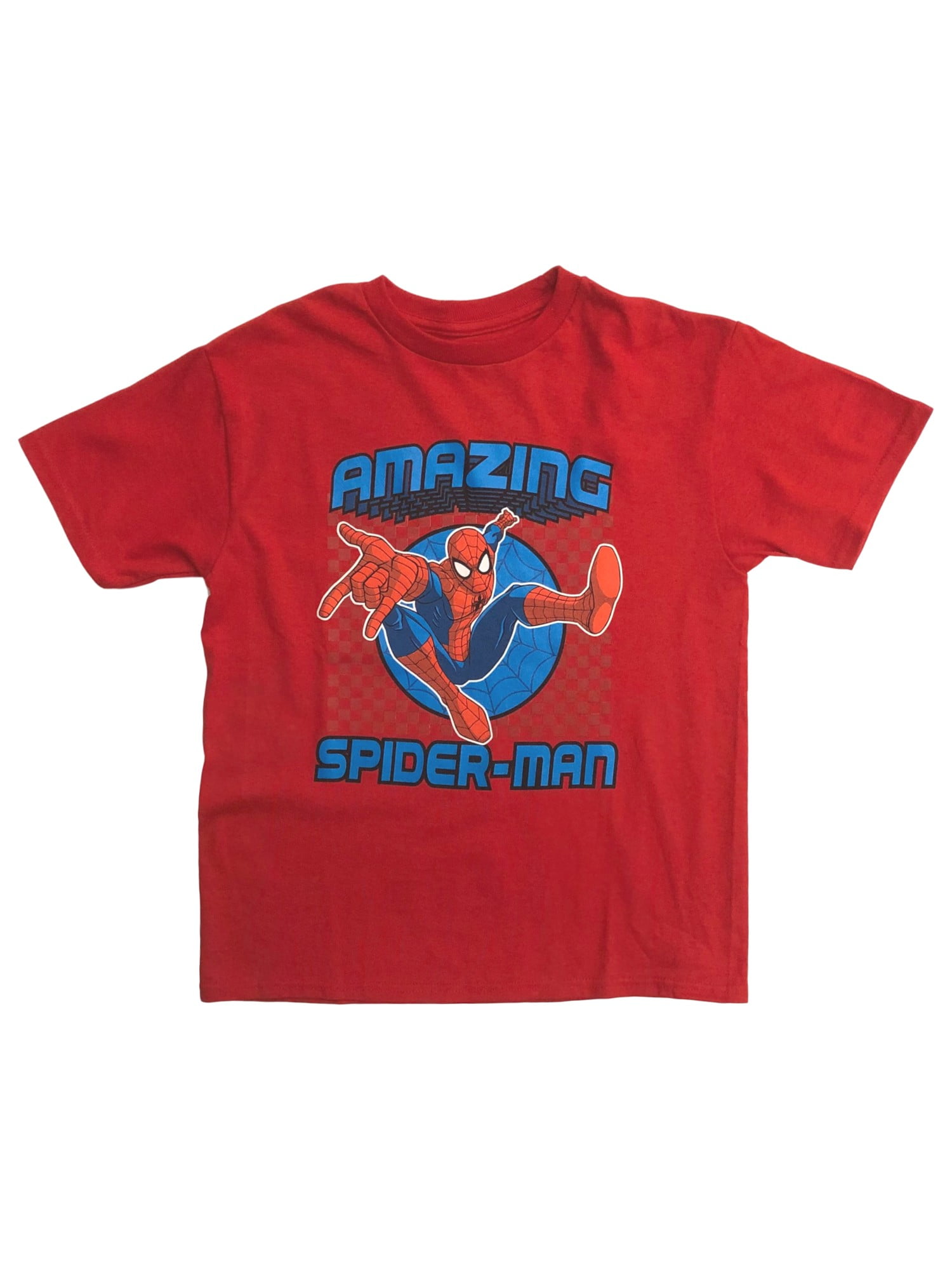 Marvel Comics Boys Red Amazing SpiderMan TShirt Spider Man Tee Shirt