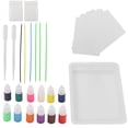 thumbnail image 2 of Kit de pintura marmolada para arte, 12 colores, 6 ml, pigmentos minerales para pintar por uno mismo, interesante y relajante, juego de pintura marmolada portátil para pintar por uno mismo, 2 of 9