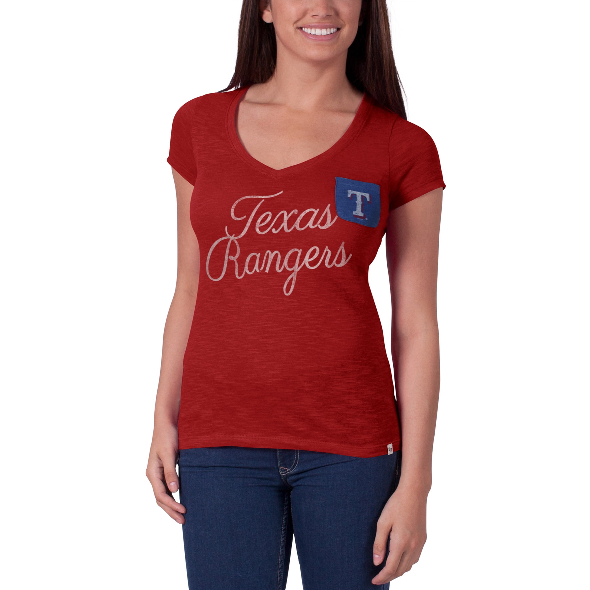 texas rangers v neck shirt