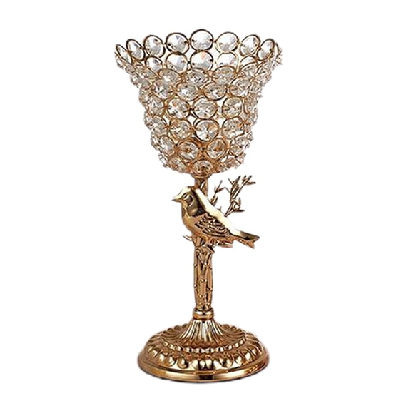 Lazsy Crystal Votive Candlestick Candle Holder Wedding Banquet Desk Decor S