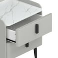 thumbnail image 6 of Jopath Nightstand with 2 Drawers,Modern Marble Beside Table End Table for Bedroom,Gray, 6 of 7