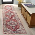 thumbnail image 2 of SAFAVIEH Luna Gisselle Medallion Runner Rug, Beige/Rust Blue, 2'2" x 9', 2 of 7