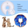 thumbnail image 4 of Zshan 1PCS Dog Collar, Inflatable Recovery Collar, Adjustable Soft Anti-lick Dog Protective Collar, for Recovery（Dark Blue Size M）, 4 of 5