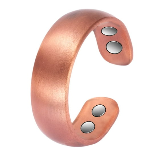 Vagzen Copper Magnetic Ring for Women Men, Gift for Mom Wife, Adjustable