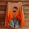 thumbnail image 4 of MHFRRA Sudadera con Capucha Sin Cabeza Atmosphere para Mujer Naranja, 4 of 4