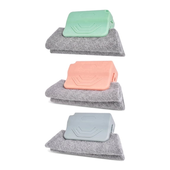 Window Track Cleaner – 3-Piece Narrow Gap Cleaning Tool Set, Microfiber Cloth Heads, for Window Tracks, Grout Lines & Car Vents