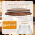 thumbnail image 3 of 4 PCS 1 Gallon Mason Jar Lids Wooden Fits 3.7 Inch Inner Dia Replacement Mason Jar Lids Ball Glass Jar Lids Wooden Lid with Silicone Seal Canning Jars Lids Only for 1 Gallon Jars(4, Natural Acacia), 3 of 7